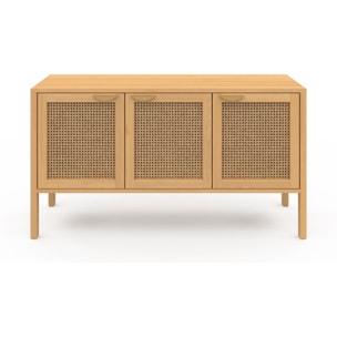 Buffet Eve 3 portes en cannage L110cm