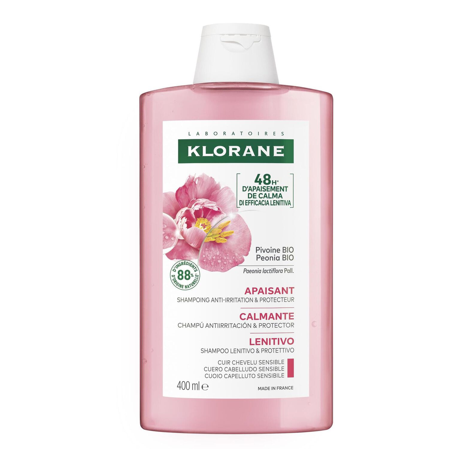 Pivoine  - Shampoing Apaisant - Cuir Chevelu Sensible