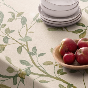 Nappe imprimée anti-tâches ZARZA VERT