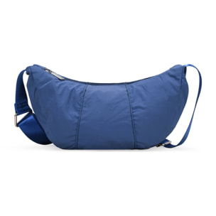 Bolso mini azul redondeado con cremallera