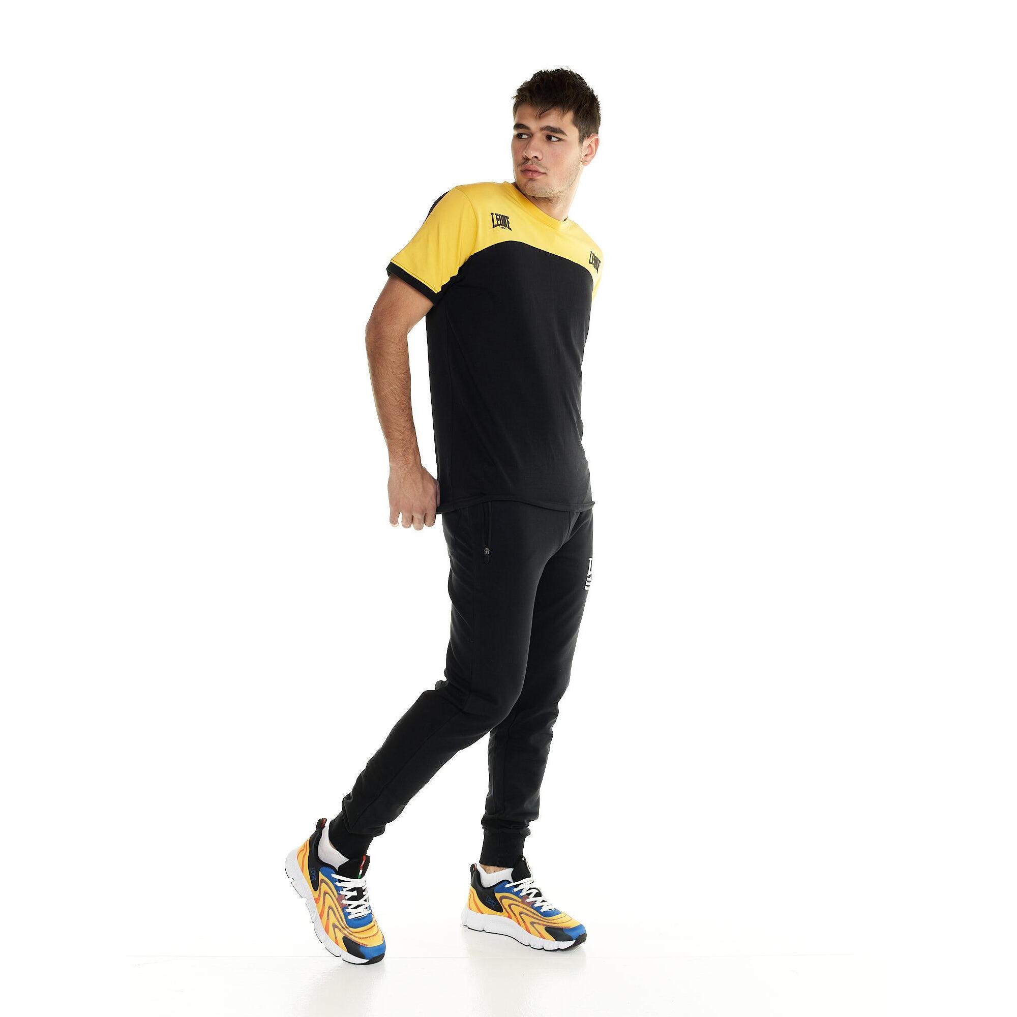 T-shirt Leone uomo color block con maniche corte Active