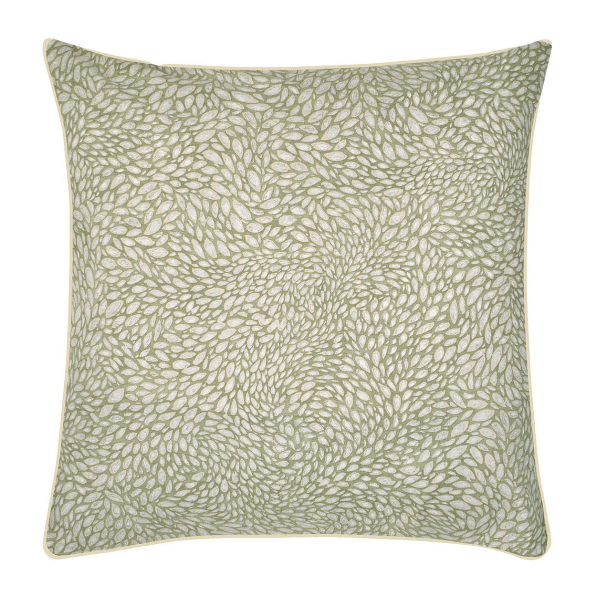 Taie d'oreiller imprimée en percale de coton, QUILL NATURAL, Beige