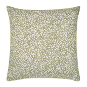 Taie d'oreiller imprimée en percale de coton, QUILL NATURAL, Beige
