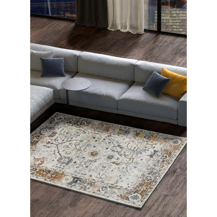 SPRINGS Alfombra estilo vintage de pelo corto multicolor, varias medidas disponibles