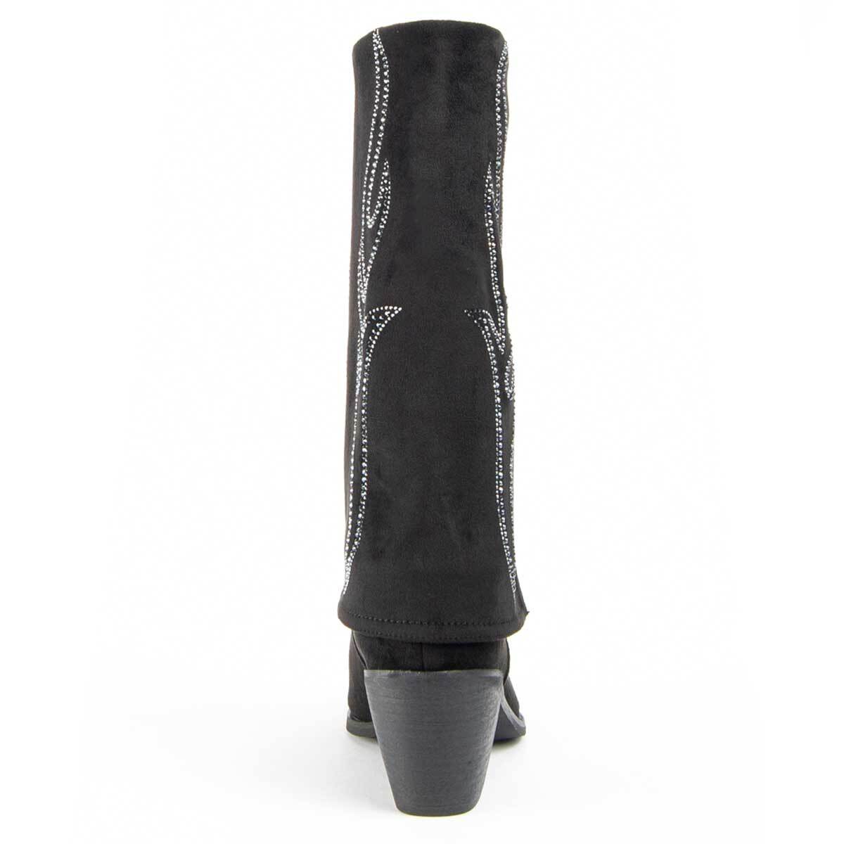 Bota De Tacón - Negro - Altura: 7 Cm