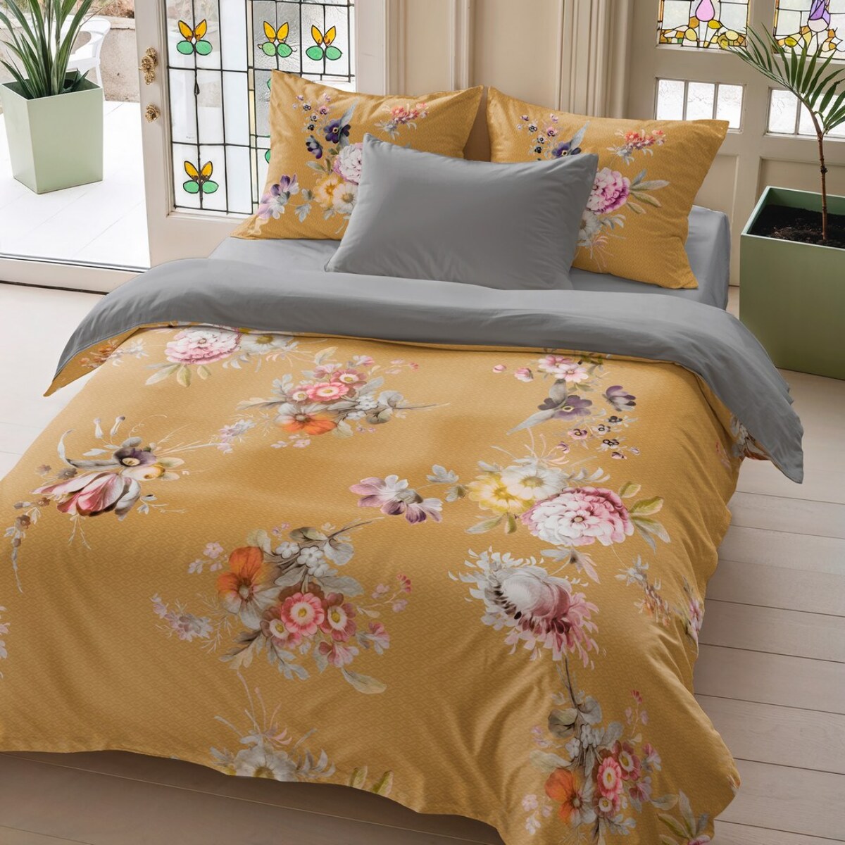 Housse de couette novi ocre