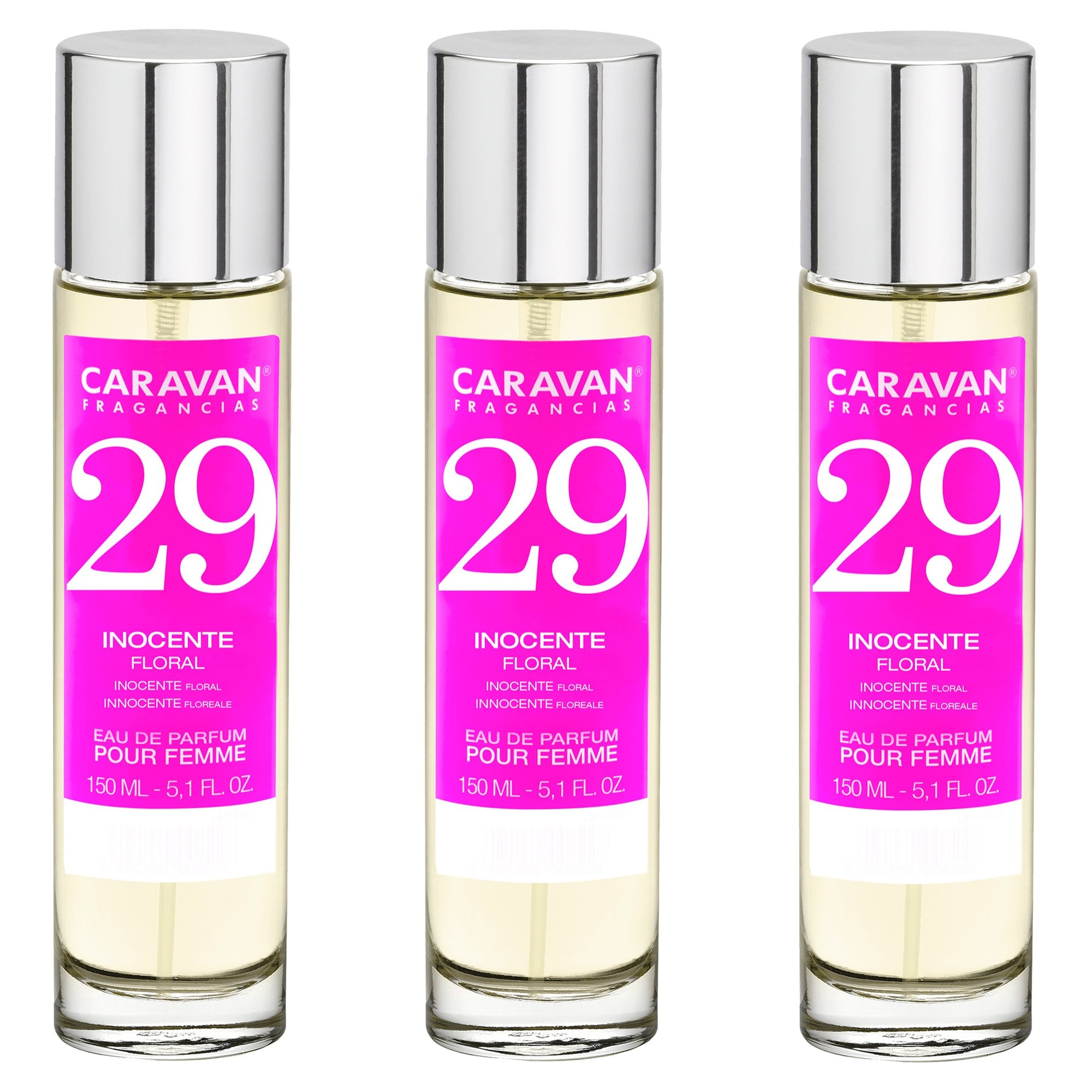 Caravan fragancias set de 3 frascos perfume de mujer nº29, de 150 ml