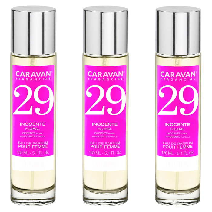 Caravan fragancias set de 3 frascos perfume de mujer nº29, de 150 ml