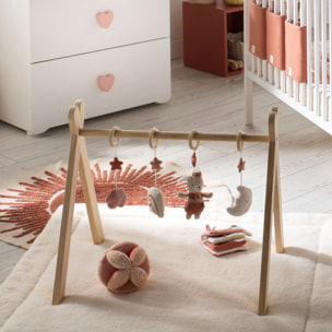 Arche d'éveil bois avec 4 jouets