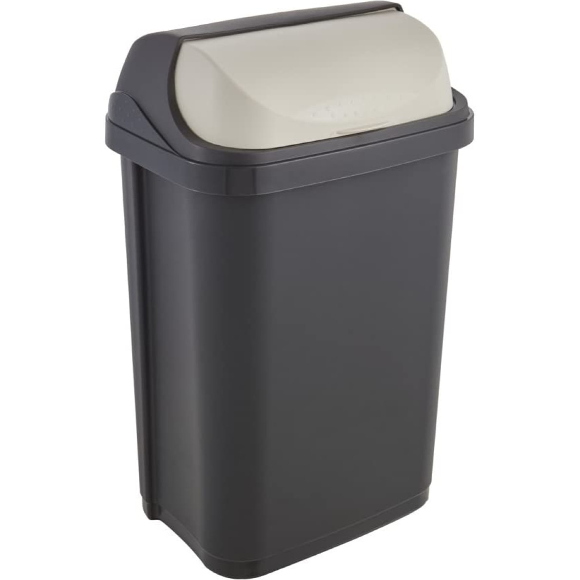 Cubo de Basura con Tapa Deslizante,  Rasmus, Gris grafito