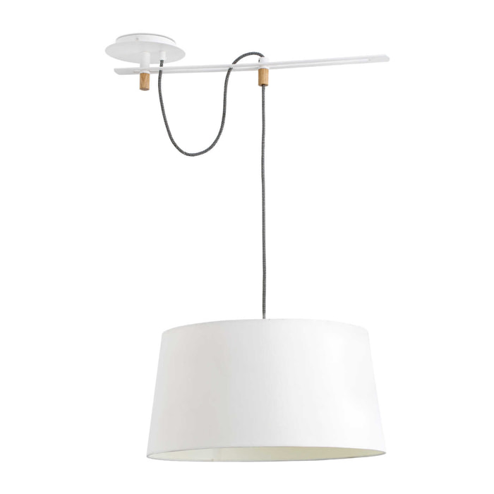 FUSTA Lampe suspension blanche