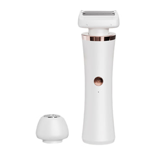 Epilatore 2 in 1 con doppia testina.