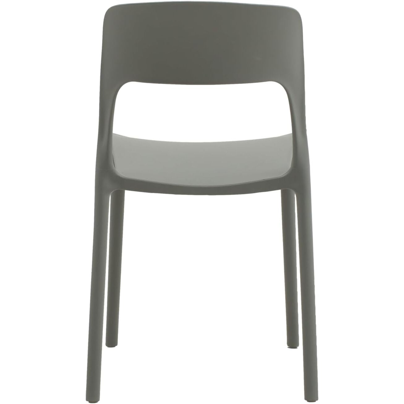 Set da 4 sedie SOUTH BEACH in polipropilene grigio