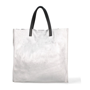 Borsa a mano da donna Made in Italy - Modello Ereva - 100% pelle - 34.5 x 32.0 x 17.0 cm