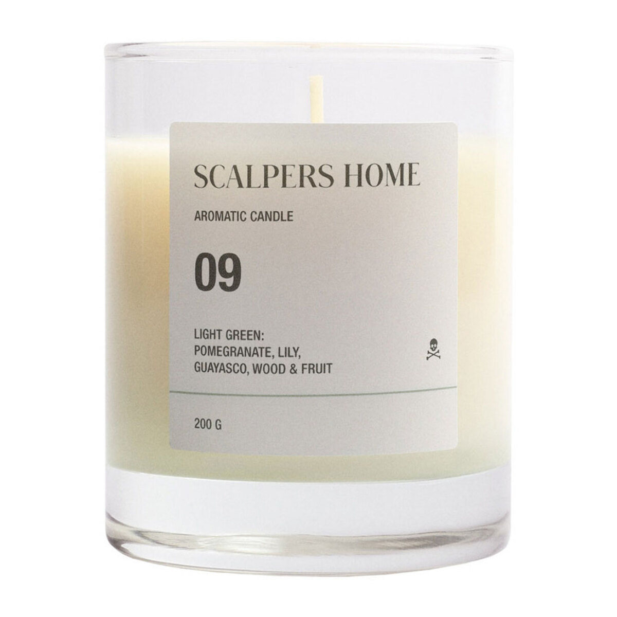 Set de 2 velas aromáticas 200gr aroma light green scalpers