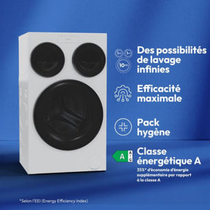 Lave linge hublot CANDY MQD 410CBL9-47 Multiwash 3 tambours