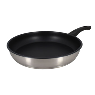 Poêle antiadhésive en acier inoxydable 24cm - tous feux FIRST