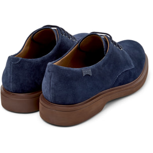 Zapatos de cordones - CAMPER Norman - Azul - Cuero de gamuza