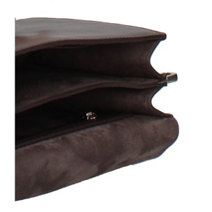 Borsa a tracolla da donna Made in Italy - Modello Valoria - 100% pelle - 24.0 x 15.0 x 7.0 cm