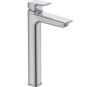 IDEAL STANDARD Lot Vasque à poser ronde Conca 45 cm blanche + Mitigeur lavabo réhaussé Tesi chrome