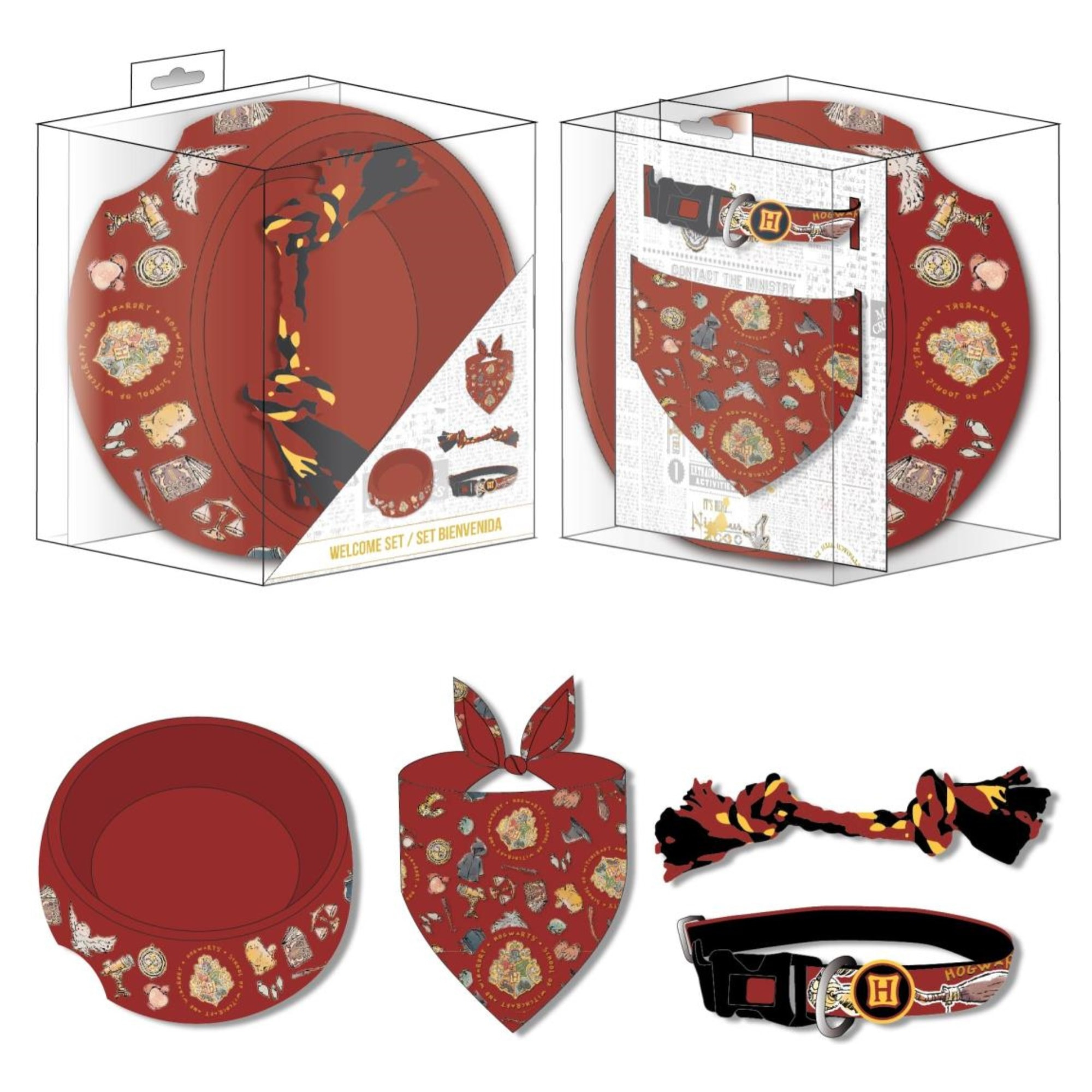 Set para perros diseño harry potter