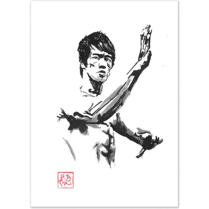 Affiche - Bruce Lee - Pechane Sumie