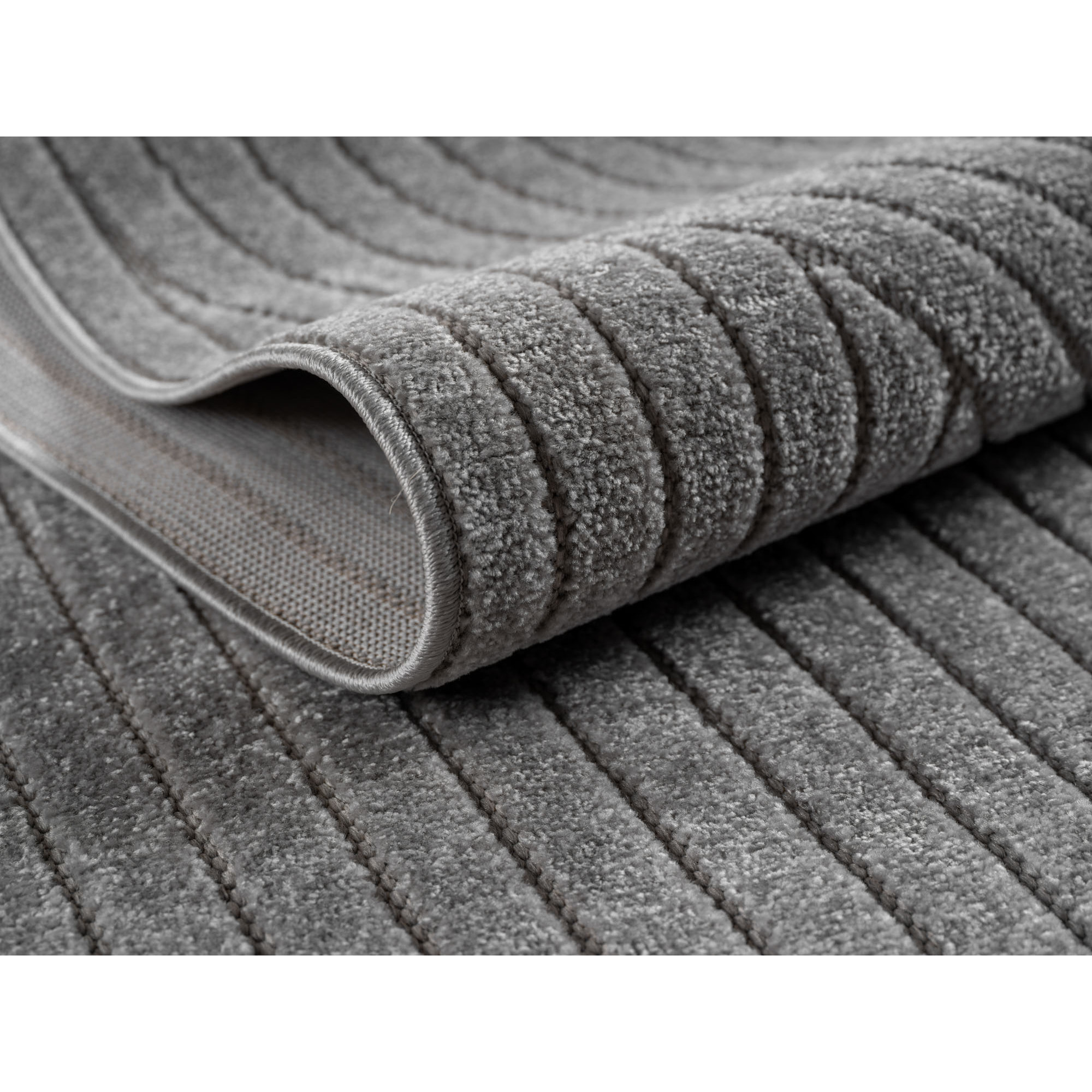ALVORA - Tapis intérieur/extérieur gris à motif géométrique