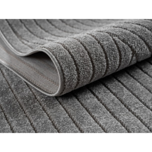 ALVORA - Tapis intérieur/extérieur gris à motif géométrique