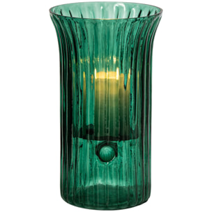 J-Line Chandelier - verre - turquoise - small