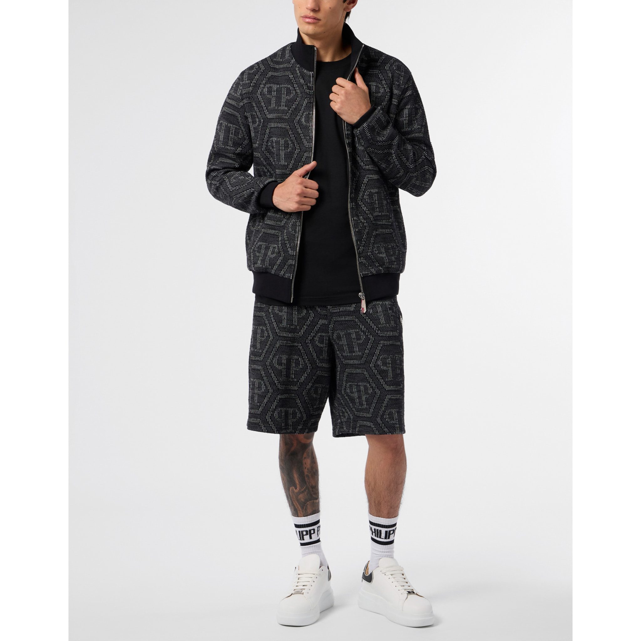 PHILIPP PLEIN Jacquard Tracksuit Jacket Monogram