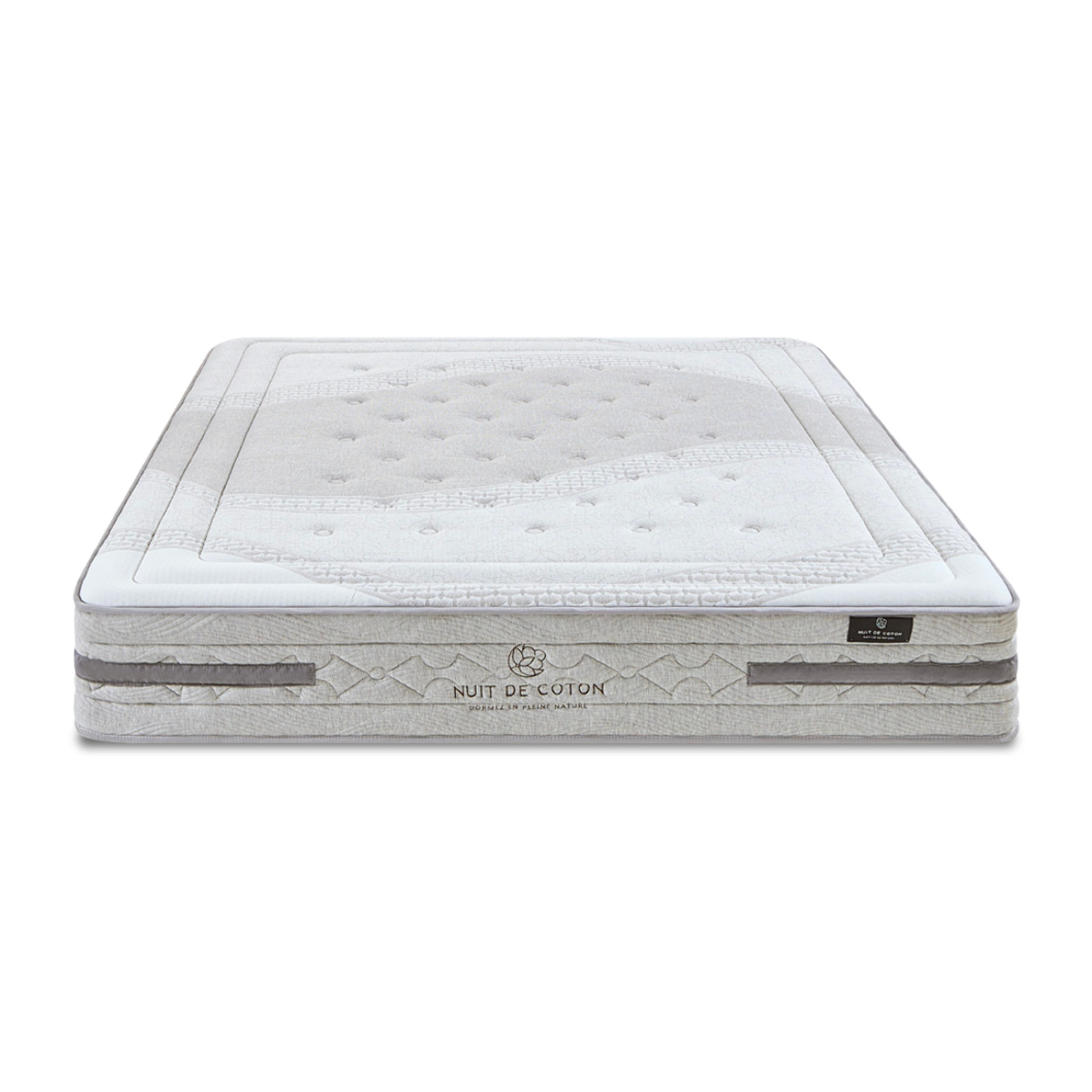 Matelas Hybride Sérénade, Soutien ferme, 26 cm, Ressorts Ensachés & Latex Naturel, Mousse Haute Densité
