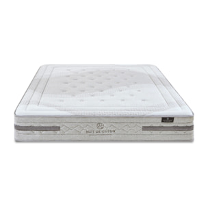 Matelas Hybride Sérénade, Soutien ferme, 26 cm, Ressorts Ensachés & Latex Naturel, Mousse Haute Densité