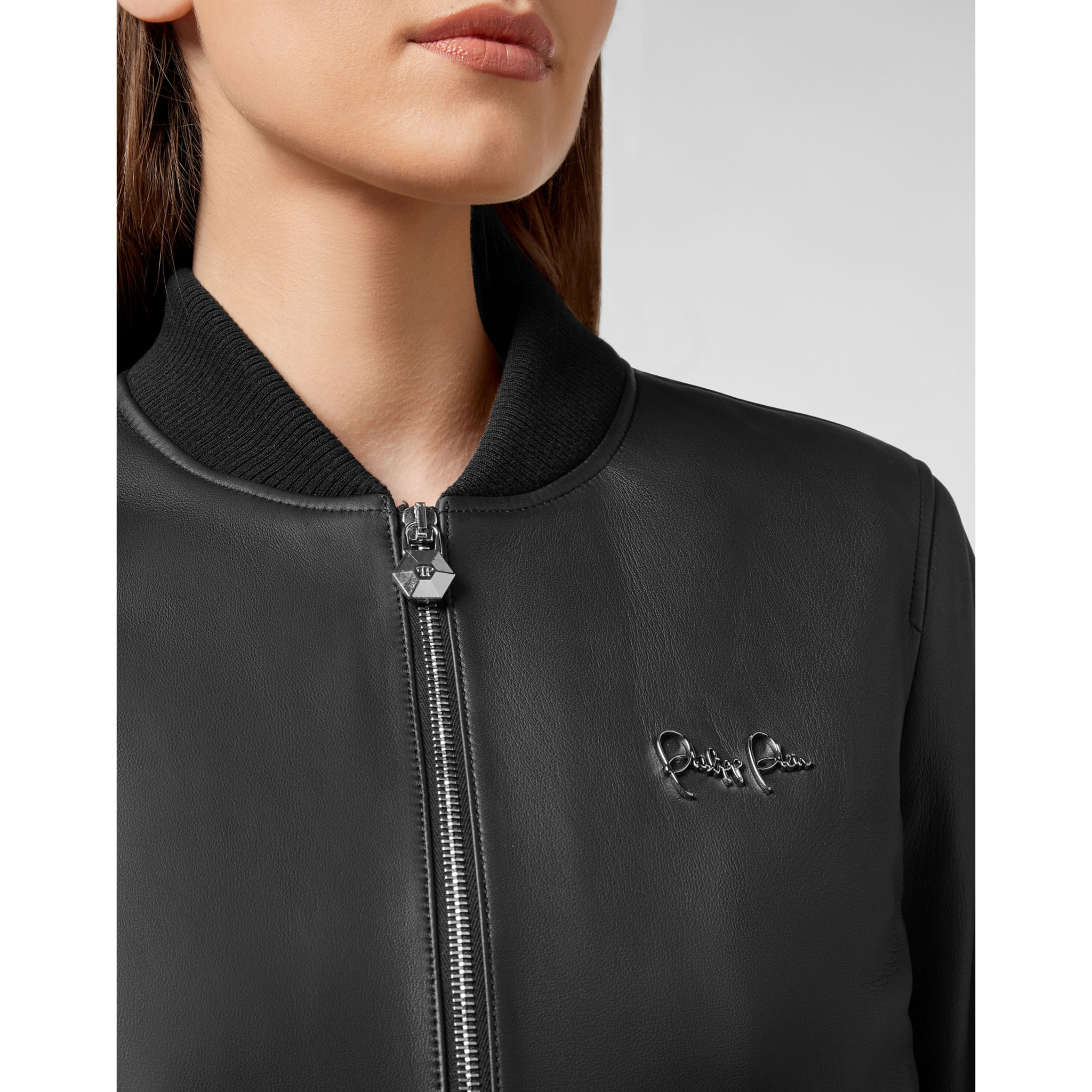 PHILIPP PLEIN Bomber in pelle