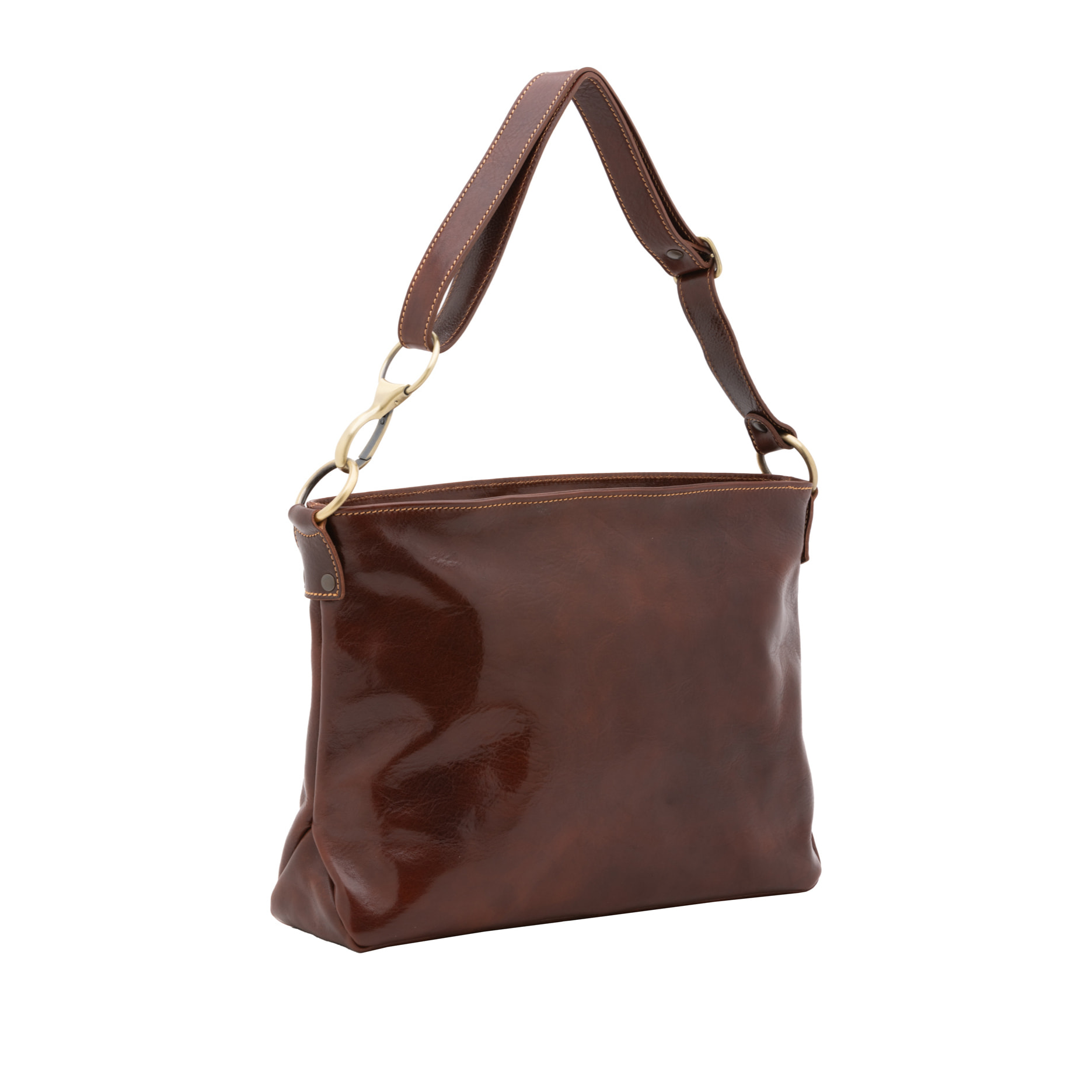 Borsa a spalla  da donna In Vera pelle Made in Italy 38x29x11 cm