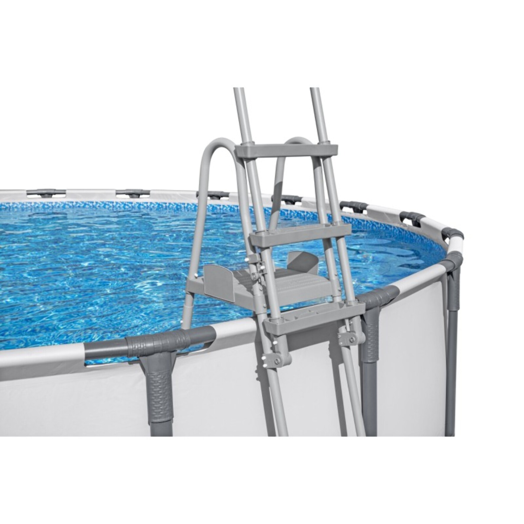 Bestway Échelle sécurisée pour piscine hors-sol jusqu'à hauteur 132 cm - 2 x 4 marches