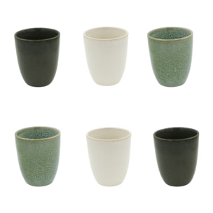 Lot de 6 tasses, MILA