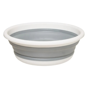 Bassine rétractable 8 L blanc gris clair