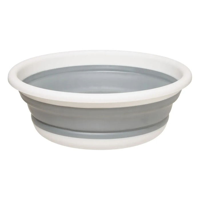 Bassine rétractable 8 L blanc gris clair