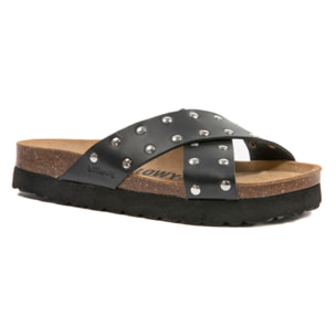 SANDALO CON ZEPPA BILLOWY NERO