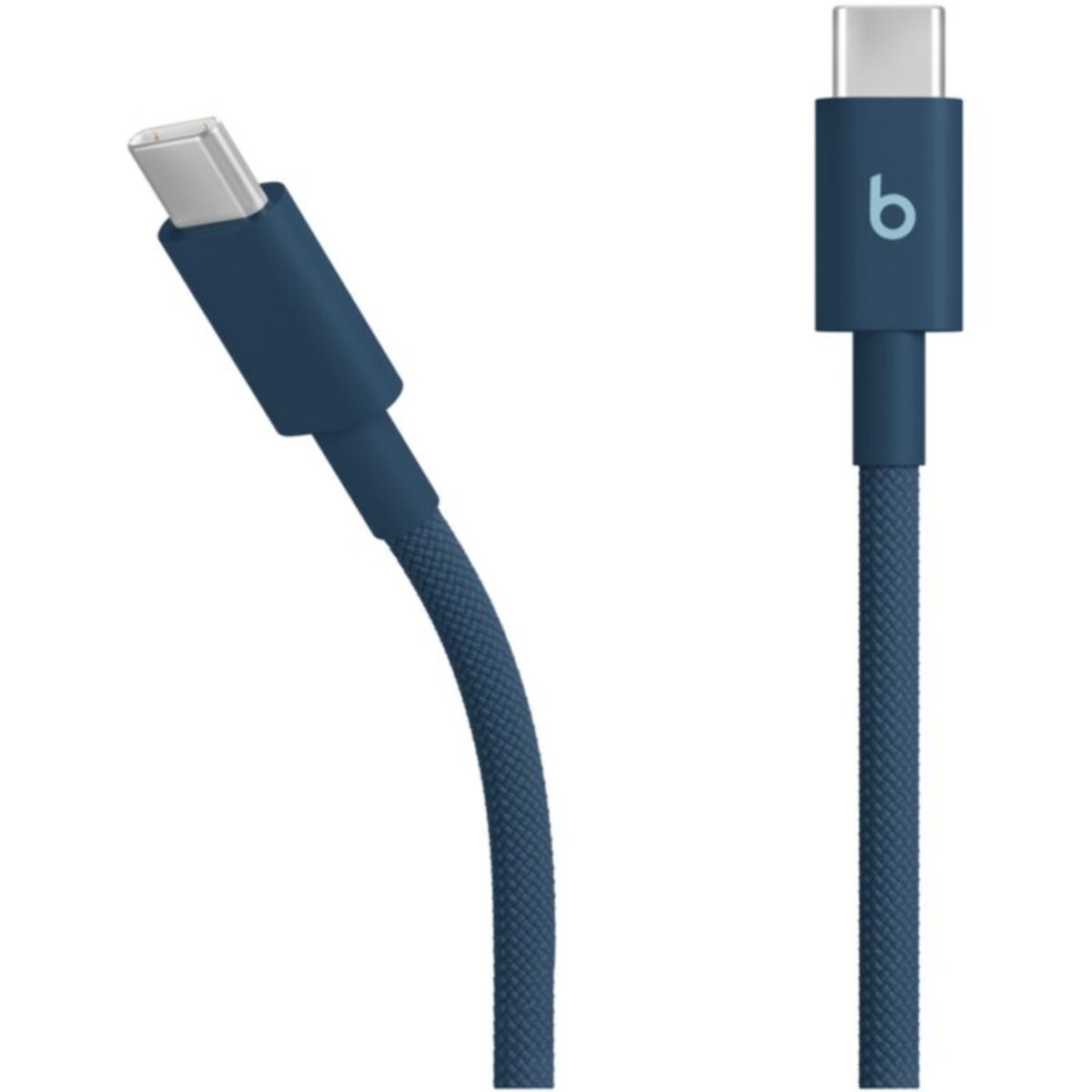 Câble de charge BEATS tissé USB-C vers USB-C 1M50 Bleu nitro