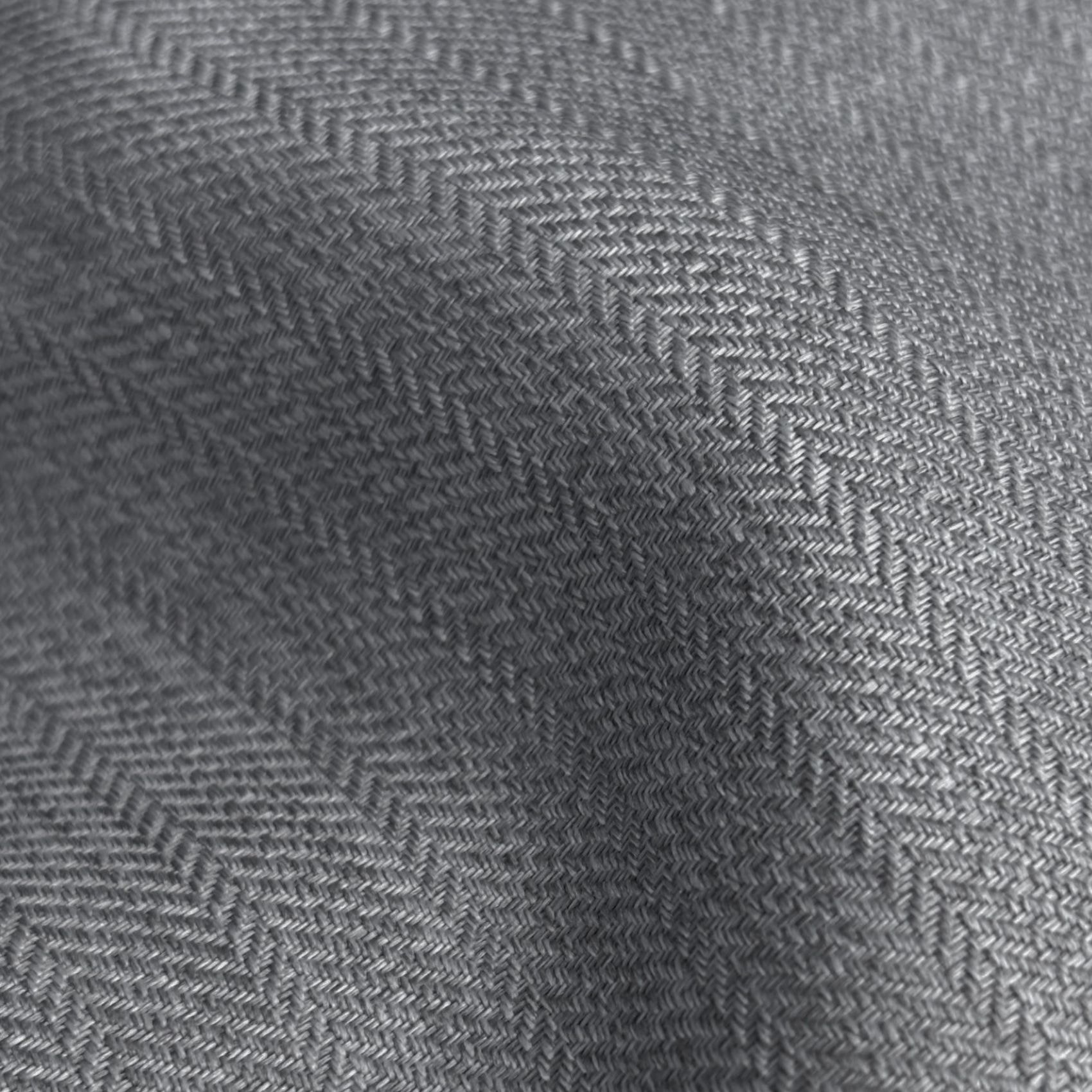 Rideau uni Jacqaurd à œillets - Gris Foncé