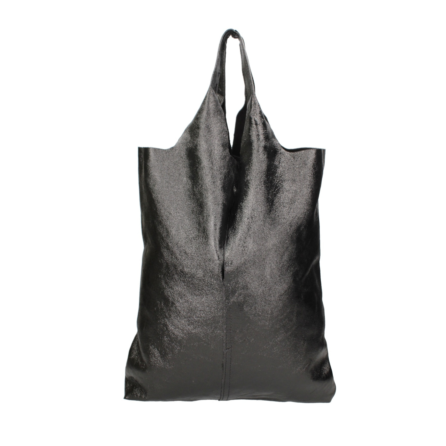 Borsa a spalla da donna - Modello Argenta - Pelle laminata - 44.0 x 38.0 x 3.0 cm