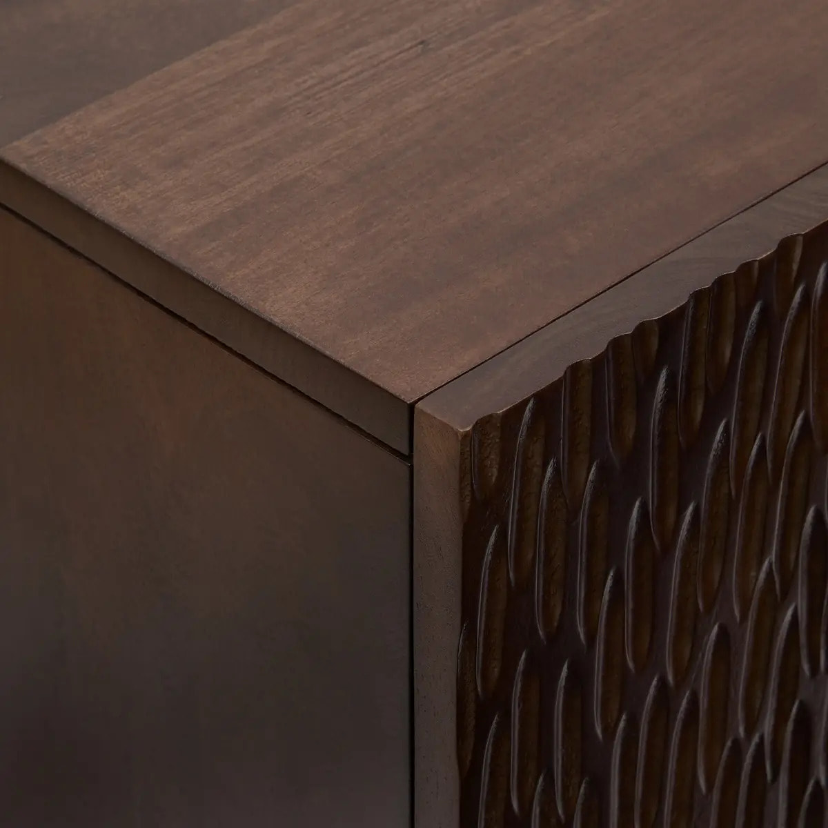 Buffet 3 portes Nyero 90x150cm marron