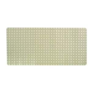 Tapis Fond de baignoire antidérapant Caoutchouc QUADRO 36x76cm Beige MSV