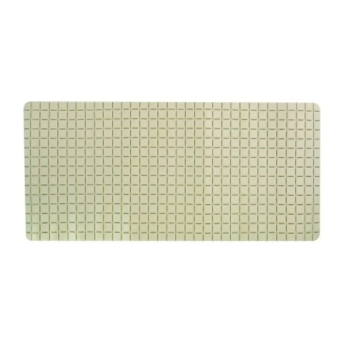 Tapis Fond de baignoire antidérapant Caoutchouc QUADRO 36x76cm Beige MSV