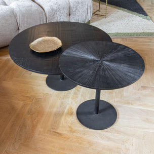 Meuble d'appoint en bois de manguier noir UBU