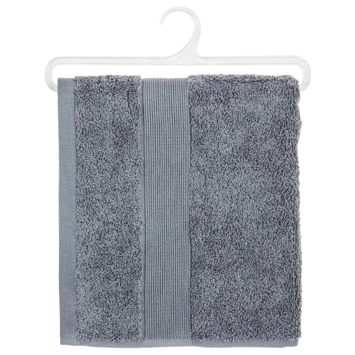 Serviette de toilette "Essentiel" coton gris 50x90cm