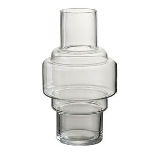 J-Line vase Rino - verre - trnsârnt - small - 25.5 cm de hauteur