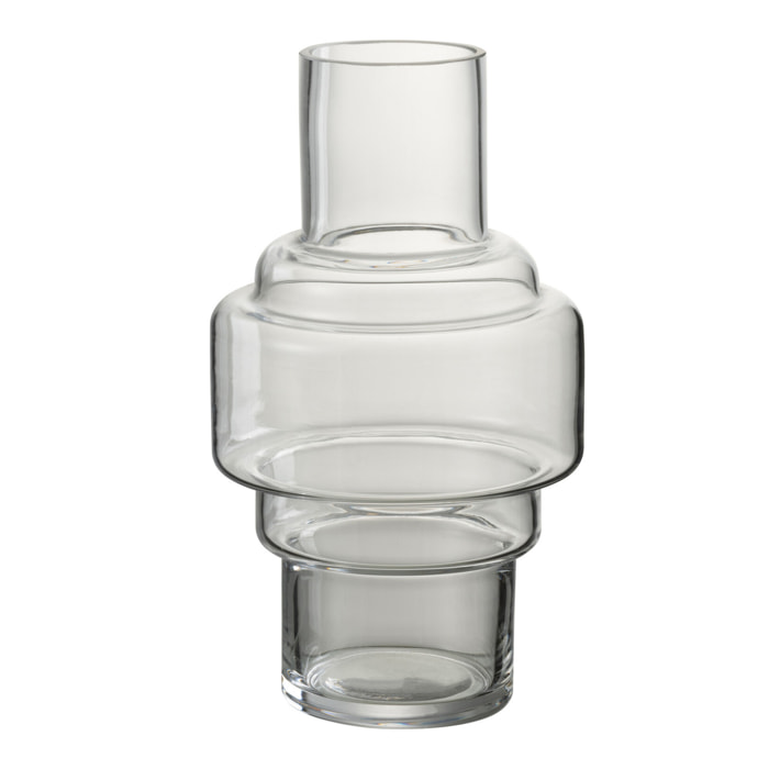 J-Line vase Rino - verre - trnsârnt - small - 25.5 cm de hauteur