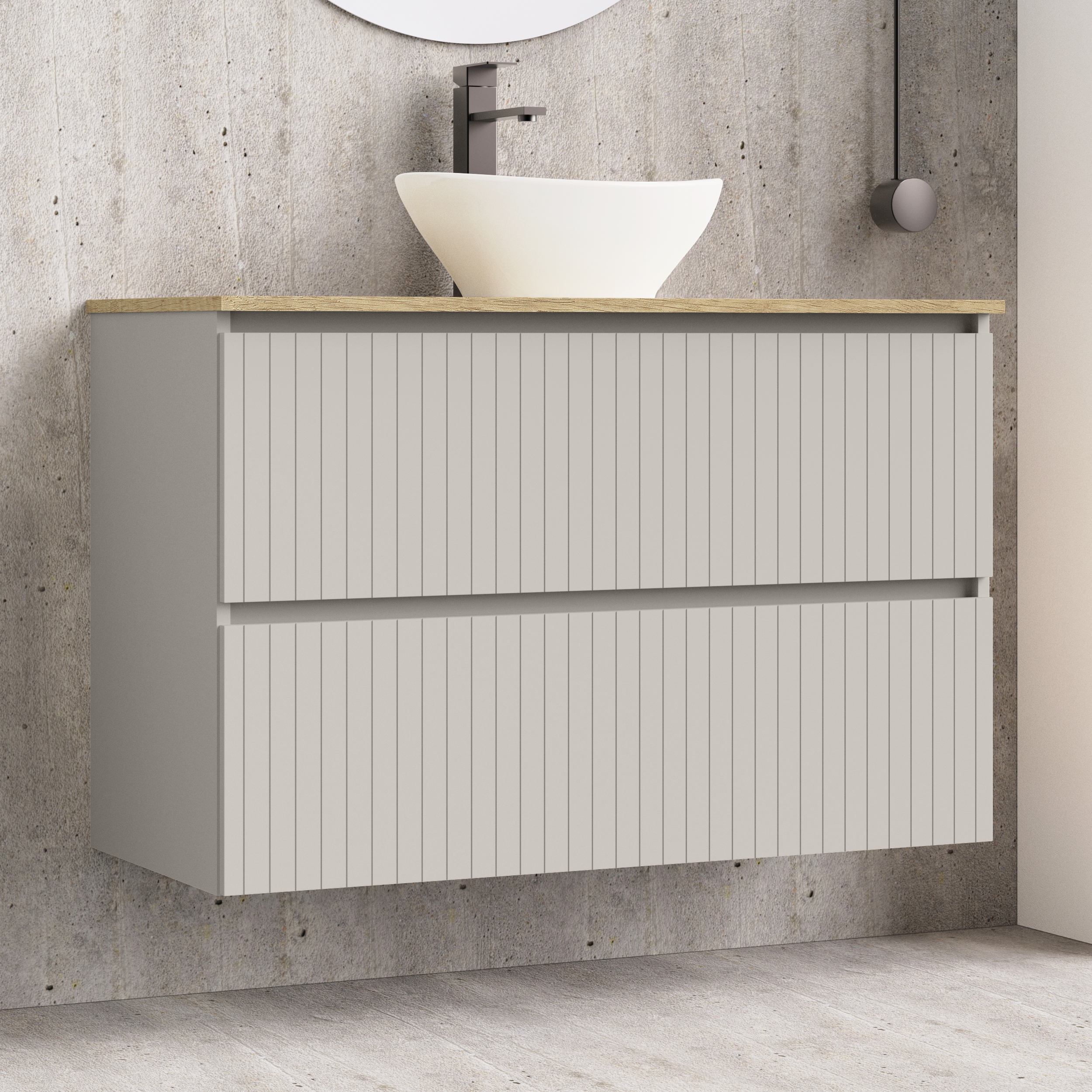 Conjunto de baño Hali Alday, 100 cm, Cloud